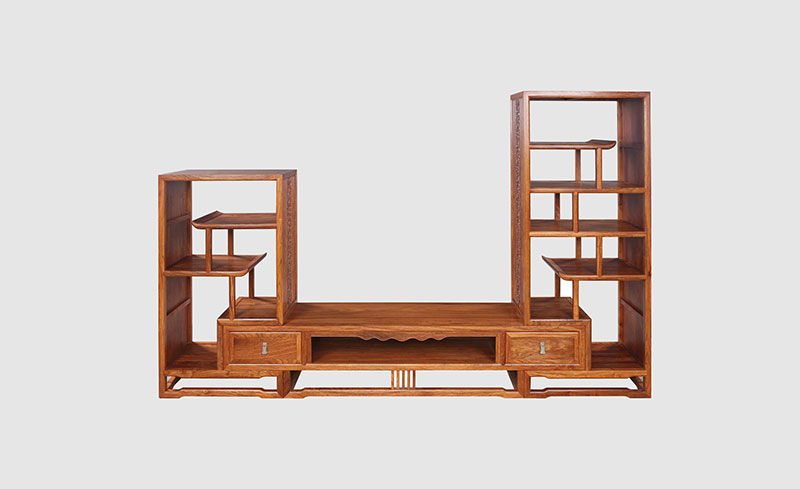 茂名中式装饰厅柜组合家具效果图