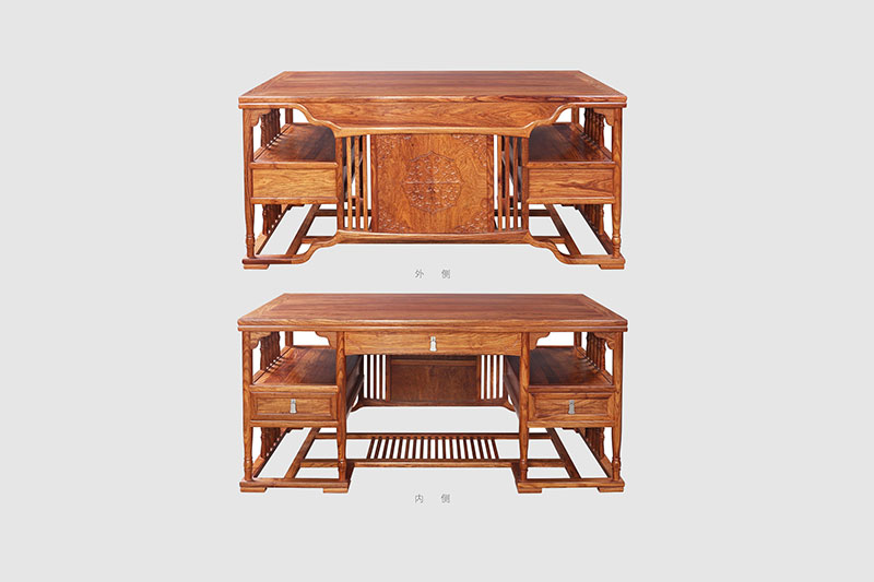 茂名中式家居装饰书房桌椅组合家具效果图